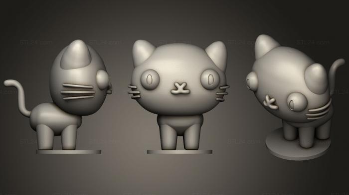 Игрушки (Кошка Мио (Пукка), TOYS_0609) 3D модель для ЧПУ станка